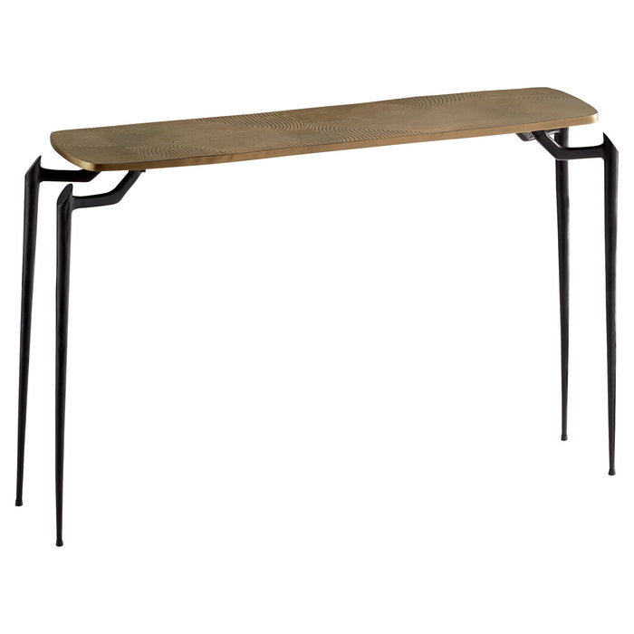 Cyan 11183 Table, Gold And Black