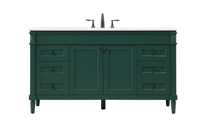 Elegant Lighting VF31860DGN Double Bathroom Vanity, Green