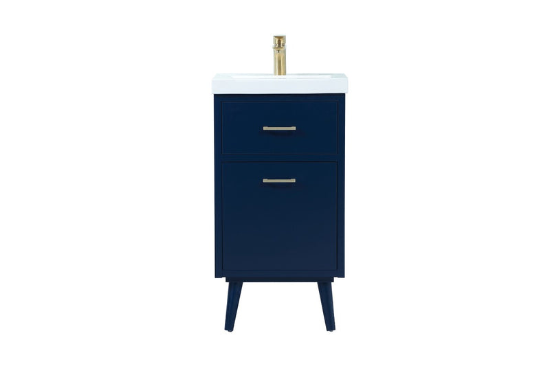 Elegant Lighting VF41018MBL Vanity Sink Set, Blue