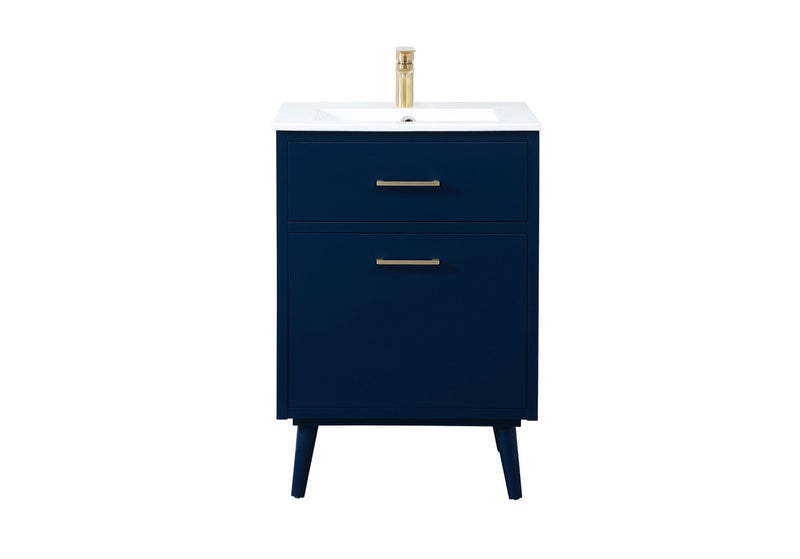 Elegant Lighting VF41024MBL Vanity Sink Set, Blue