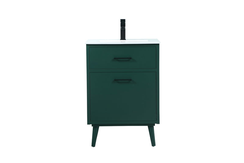 Elegant Lighting VF41024MGN Vanity Sink Set, Green