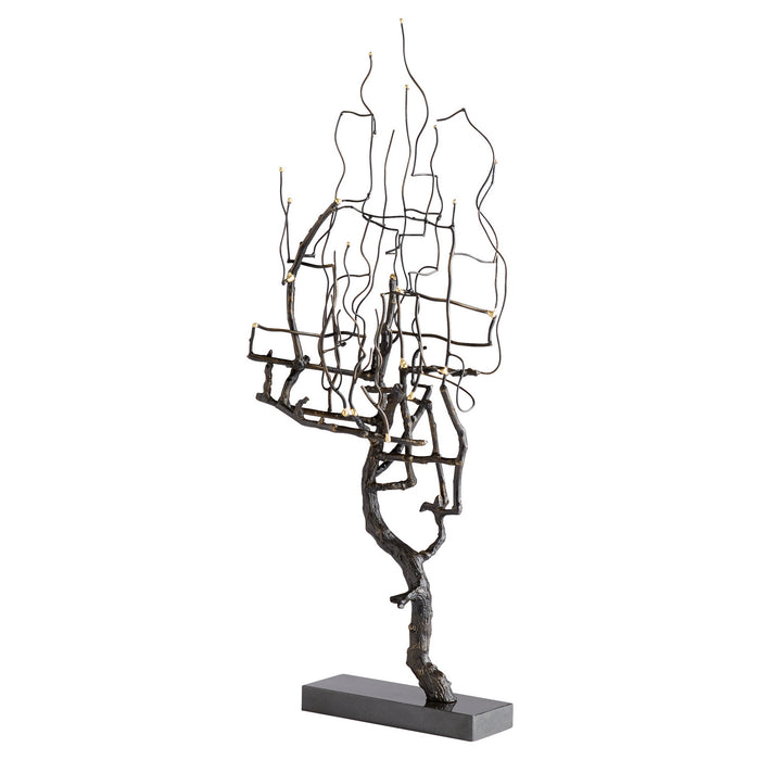 Cyan 11241 Sculpture, Gold And Black