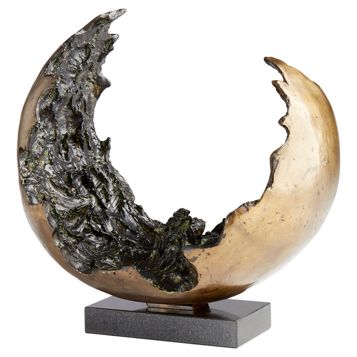 Cyan 11242 Sculpture, Gold And Black