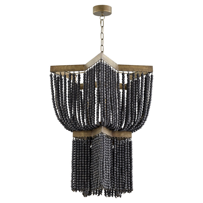 Cyan 11243 Three Light Pendant, Tinted Raw Iron
