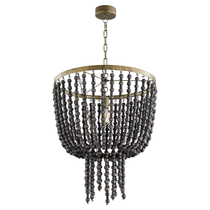 Cyan 11246 One Light Pendant, Tinted Raw Iron
