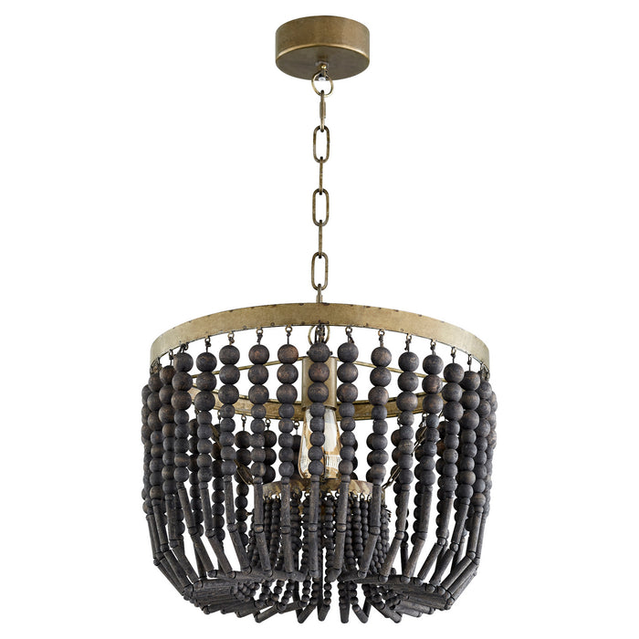 Cyan 11247 One Light Pendant, Tinted Raw Iron