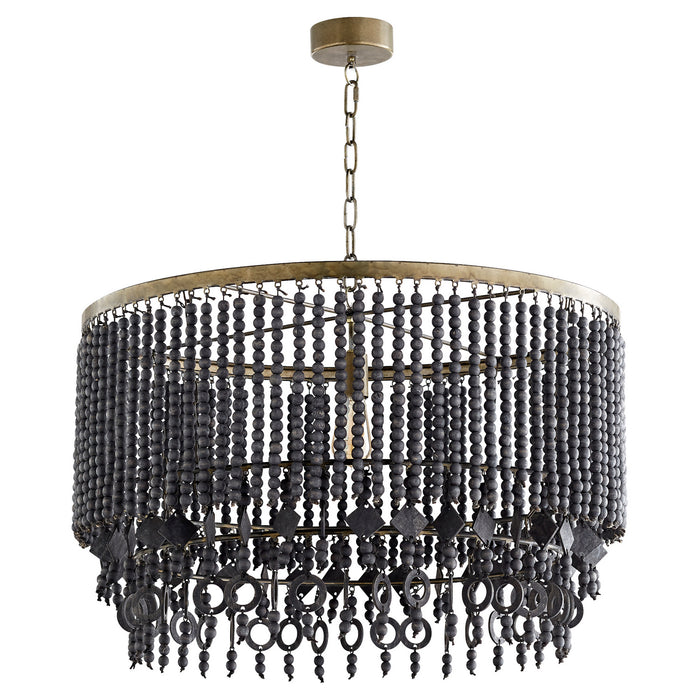 Cyan 11248 One Light Pendant, Tinted Raw Iron