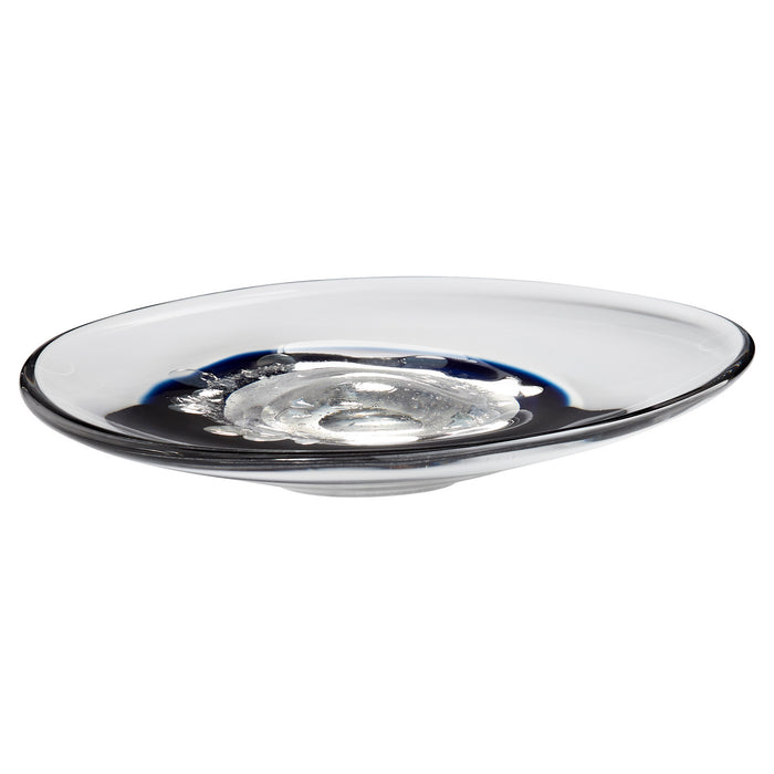 Cyan 11251 Plate, Clear And Cobalt