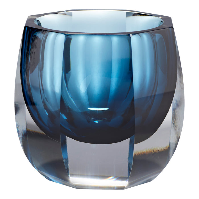 Cyan 11253 Vase, Blue/Clear