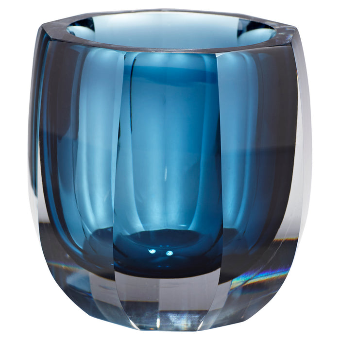 Cyan 11254 Vase, Blue/Clear