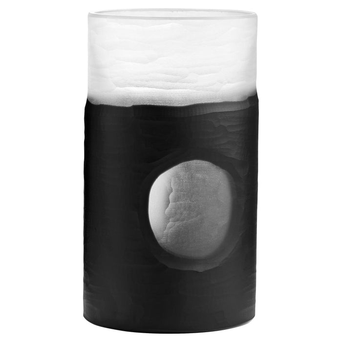Cyan 11256 Vase, Clear And Black