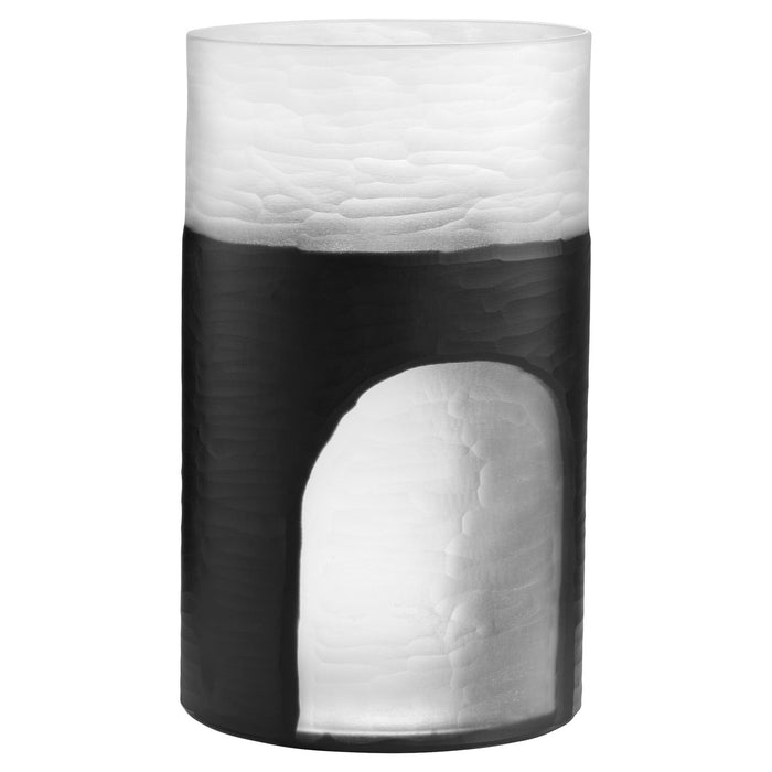 Cyan 11257 Vase, Clear And Black