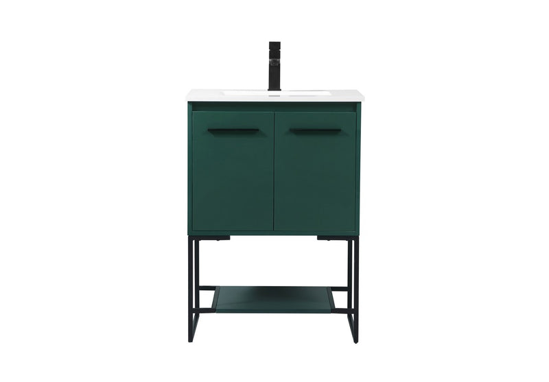 Elegant Lighting VF42524MGN Vanity Sink Set, Green