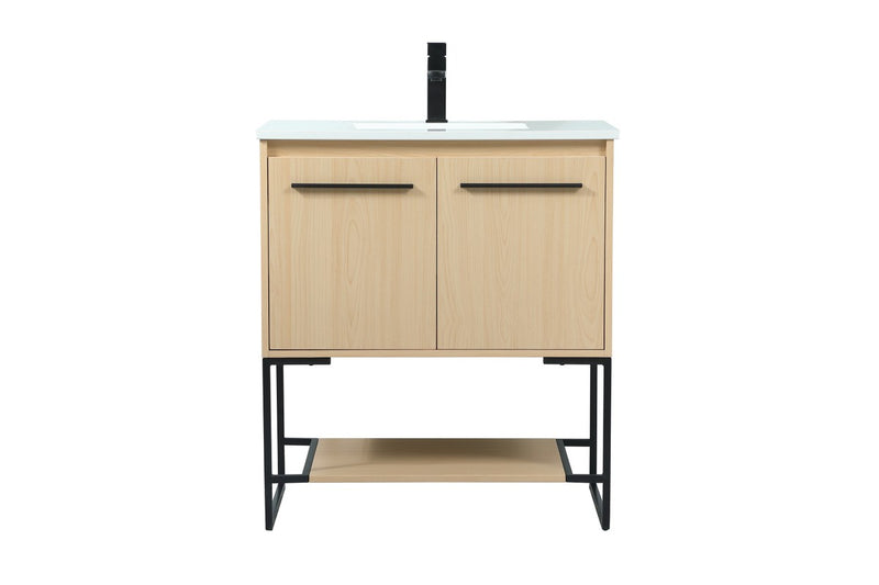 Elegant Lighting VF42530MMP Vanity Sink Set, Maple
