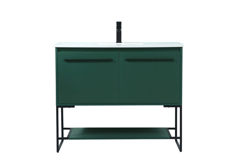 Elegant Lighting VF42540MGN Vanity Sink Set, Green