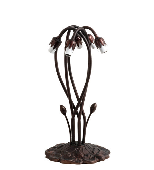 Meyda Tiffany 10201 Five Light Table Base, Mahogany Bronze