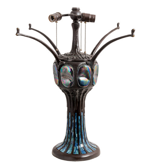 Meyda Tiffany 10557 Three Light Base, Mahogany Bronze