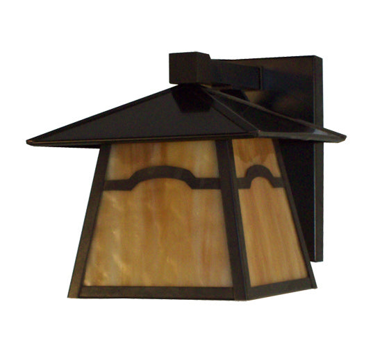 Meyda Tiffany 108613 One Light Wall Sconce, Craftsman Brown