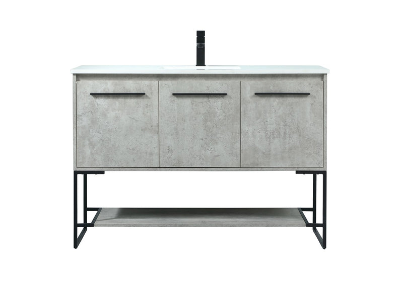 Elegant Lighting VF42548MCG Vanity Sink Set, Concrete Grey