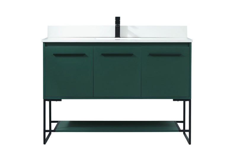 Elegant Lighting VF42548MGN-BS Vanity Sink Set, Green