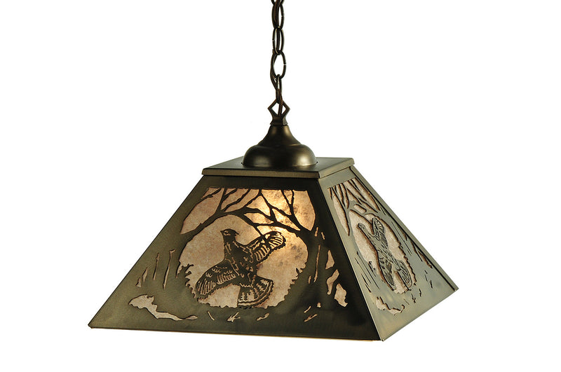 Meyda Tiffany 110129 Two Light Pendant, Antique Copper