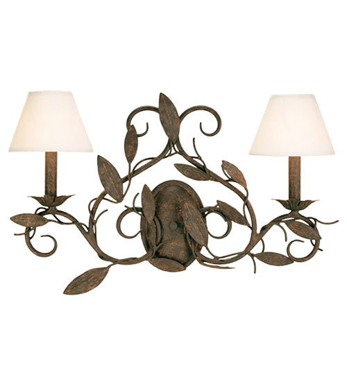 Meyda Tiffany 115236 Two Light Wall Sconce, Pompeii Gold