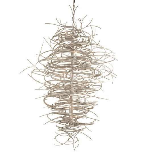 Meyda Tiffany 115338 25 Light Chandelier, Pewter