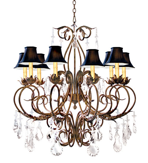Meyda Tiffany 115585 Ten Light Chandelier, Autumn Leaf