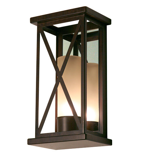Meyda Tiffany 115698 One Light Wall Sconce, Classic Rust