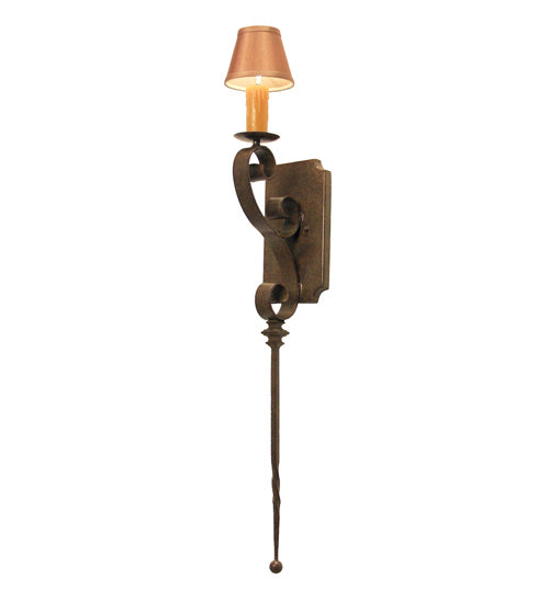 Meyda Tiffany 115703 One Light Wall Sconce, Organic Rust