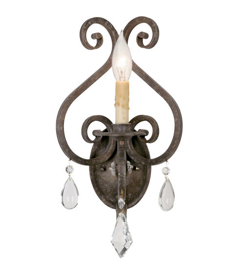 Meyda Tiffany 115796 One Light Wall Sconce, Smoke