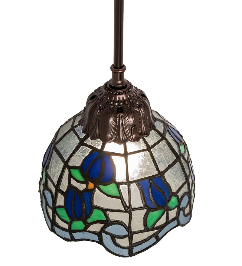 Meyda Tiffany 115802 One Light Mini Pendant, Mahogany Bronze