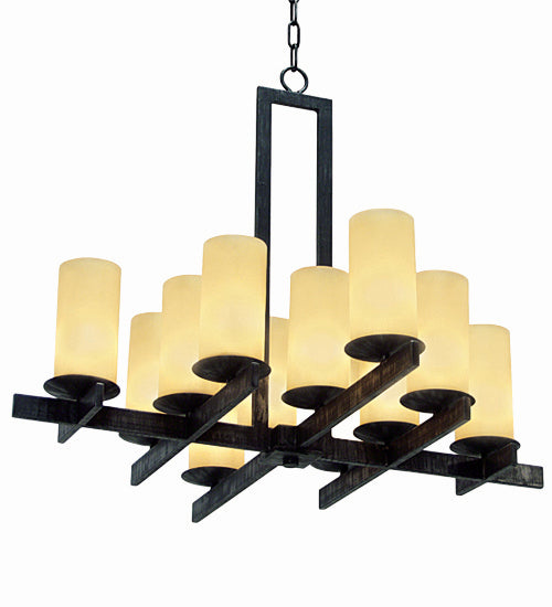 Meyda Tiffany 115871 12 Light Chandelier, Blackwash
