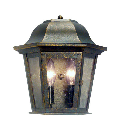 Meyda Tiffany 116037 Two Light Wall Sconce, Antique Rust