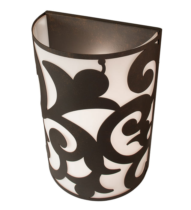 Meyda Tiffany 116038 Two Light Wall Sconce, Gilded Tobacco