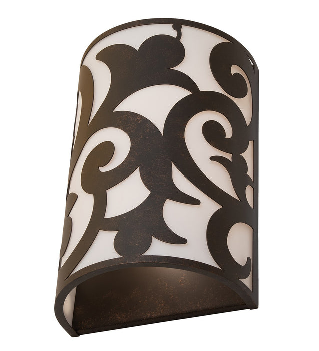 Meyda Tiffany 116038 Two Light Wall Sconce, Gilded Tobacco