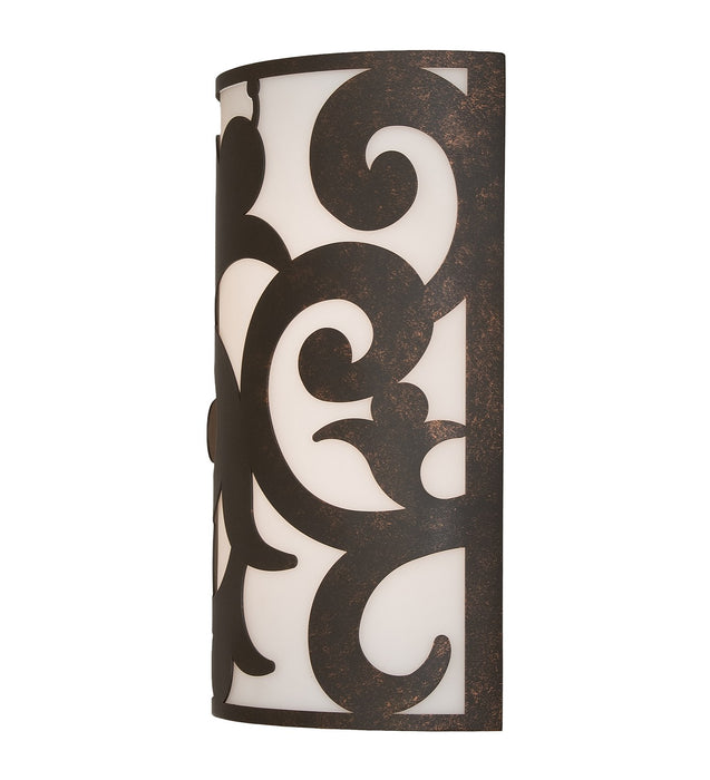 Meyda Tiffany 116038 Two Light Wall Sconce, Gilded Tobacco