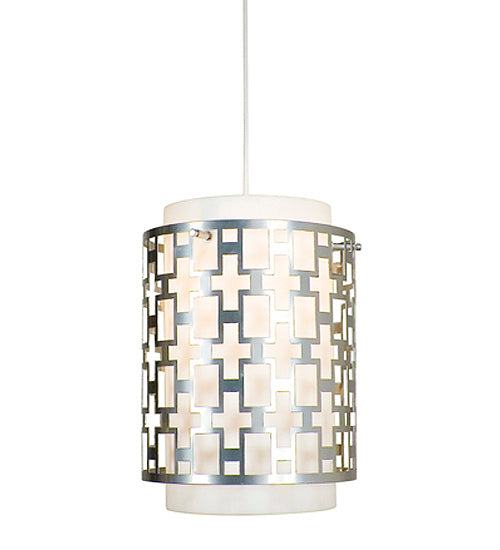 Meyda Tiffany 116065 One Light Pendant, Brushed Nickel