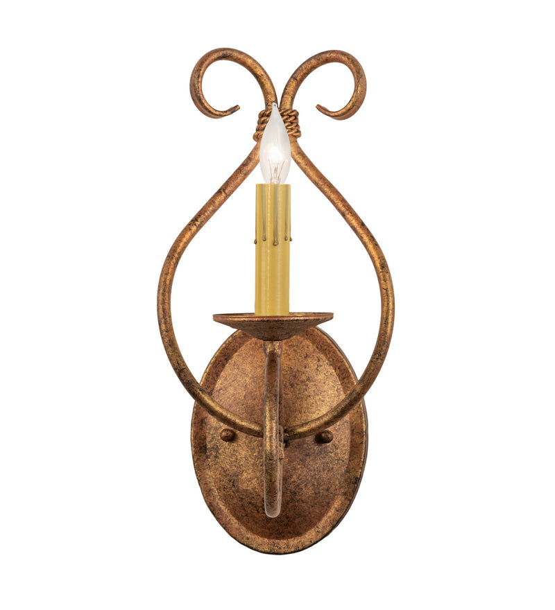 Meyda Tiffany 118314 One Light Wall Sconce, Autumn Leaf