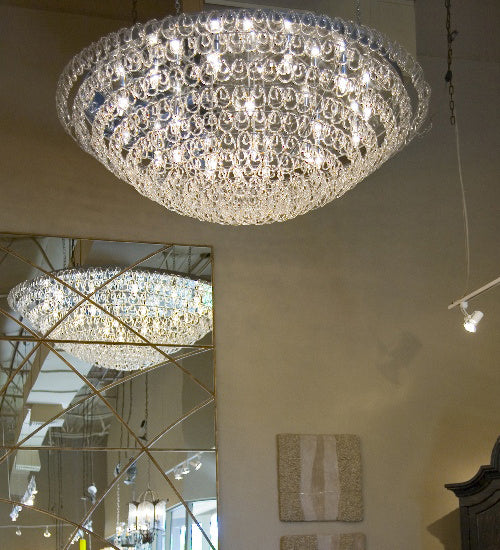 Meyda Tiffany 120448 21 Light Flushmount, Pewter