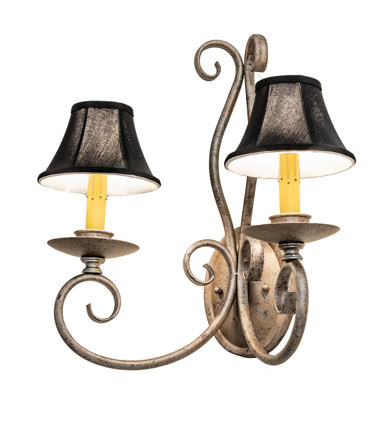 Meyda Tiffany 120763 Two Light Wall Sconce, Corinth