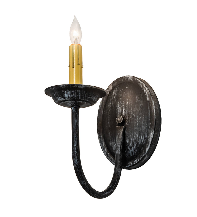 Meyda Tiffany 120774 One Light Wall Sconce, Antique Iron Gate