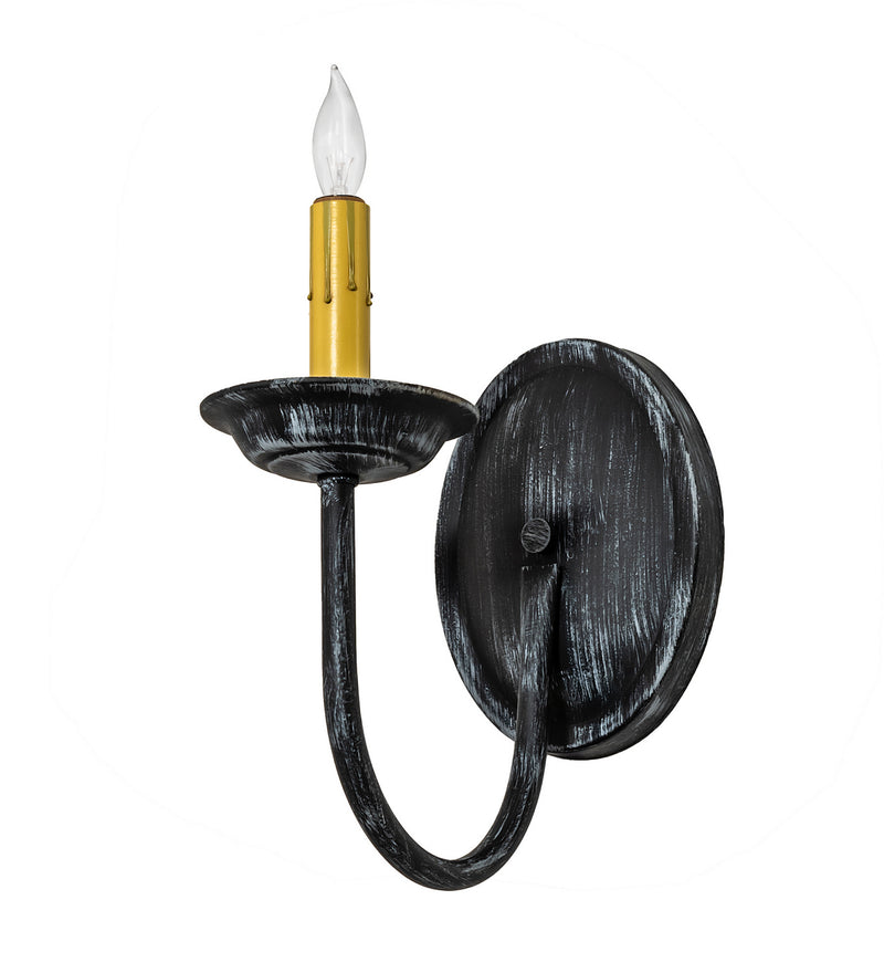Meyda Tiffany 120774 One Light Wall Sconce, Antique Iron Gate