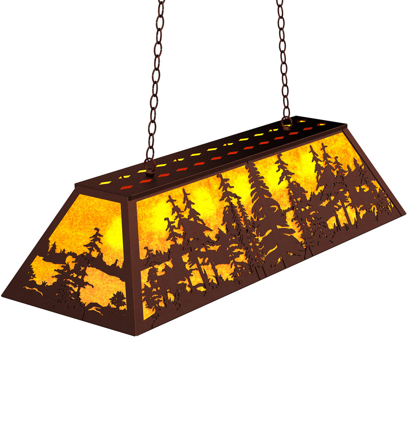 Meyda Tiffany 121583 Six Light Pendant, Rust