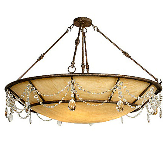 Meyda Tiffany 122492 Eight Light Pendant, Pompeii Gold