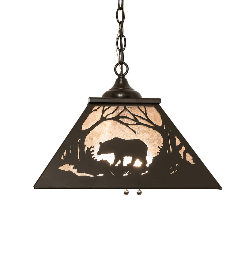 Meyda Tiffany 124982 Two Light Pendant, Timeless Bronze
