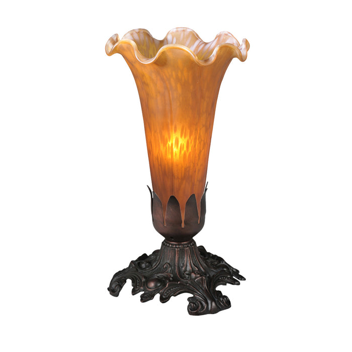 Meyda Tiffany 13359 One Light Accent Lamp, Mahogany Bronze