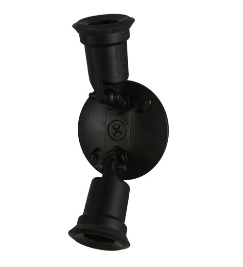 Meyda Tiffany 145866 Two Light Lamp Holder, Blackwash