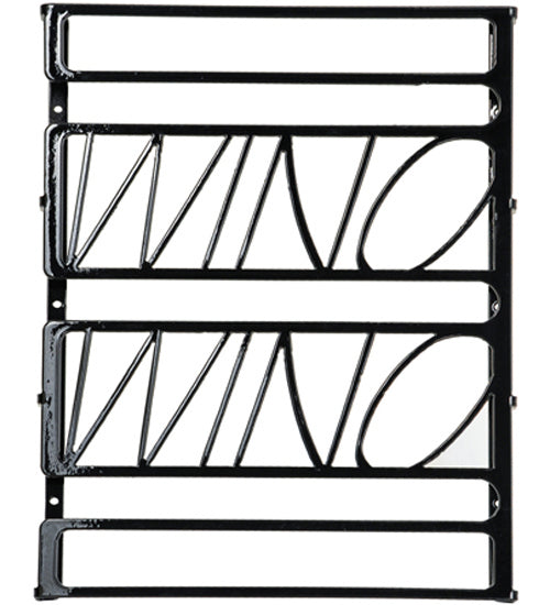 Meyda Tiffany 149200 Glass Rack, Black Metal