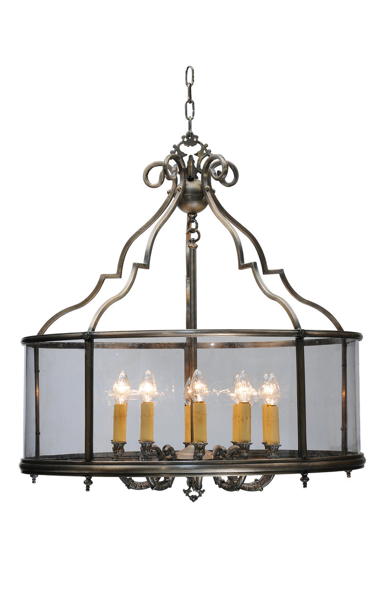 Meyda Tiffany 159085 Ten Light Pendant, Antique Brass